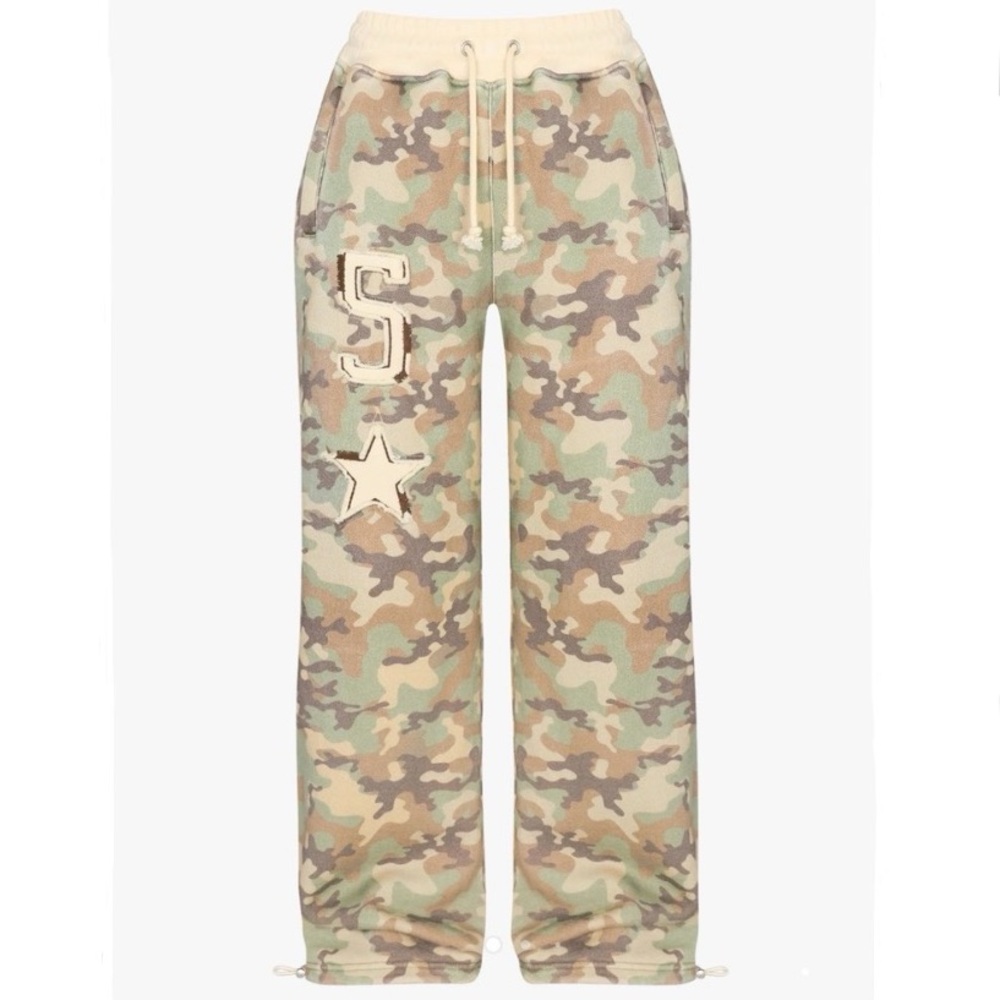 RARE hidden cult baggy camo five star sweatpants